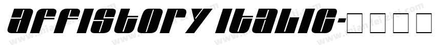 Affistory Italic字体转换